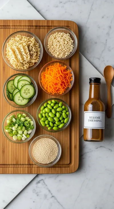 Asian Ramen Noodle Salad – Quick & Easy Lunch - cooking process