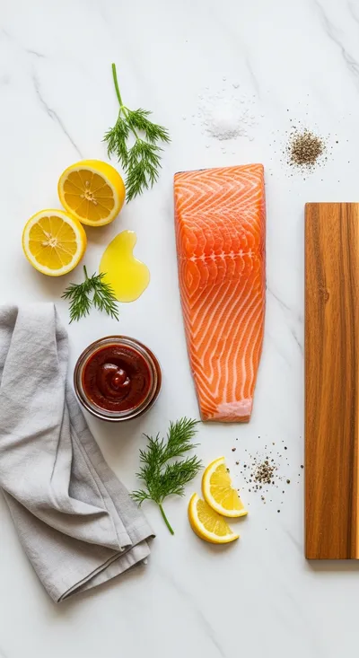 Baked BBQ Salmon – Quick & Healthy Dinner - cooking process