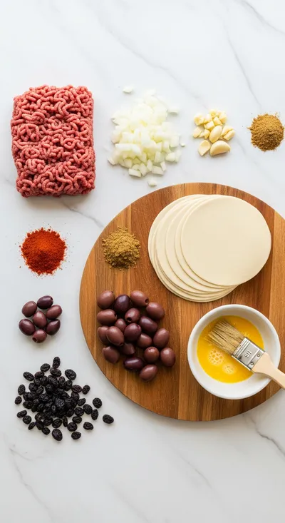 Easy Beef Empanadas - cooking process