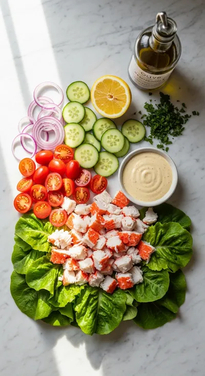 Crab Salad – Fresh and Healthy - cooking process