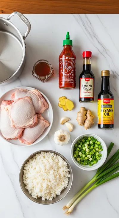 Honey Sriracha Chicken One Pot - cooking process