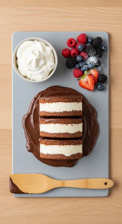 Delicious Ice Cream Cake Recipe - cooking process