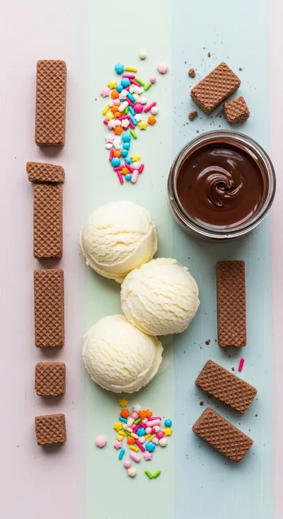 Ice Cream Sandwich – Easy Dessert Recipe - cooking process