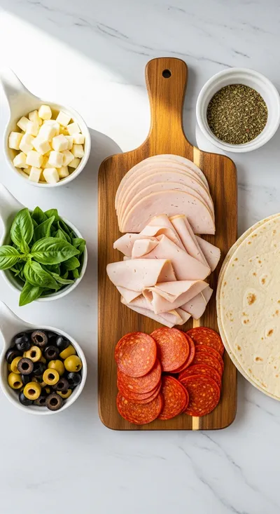 Italian Pinwheels Recipe – Party Perfect Finger Food - cooking process