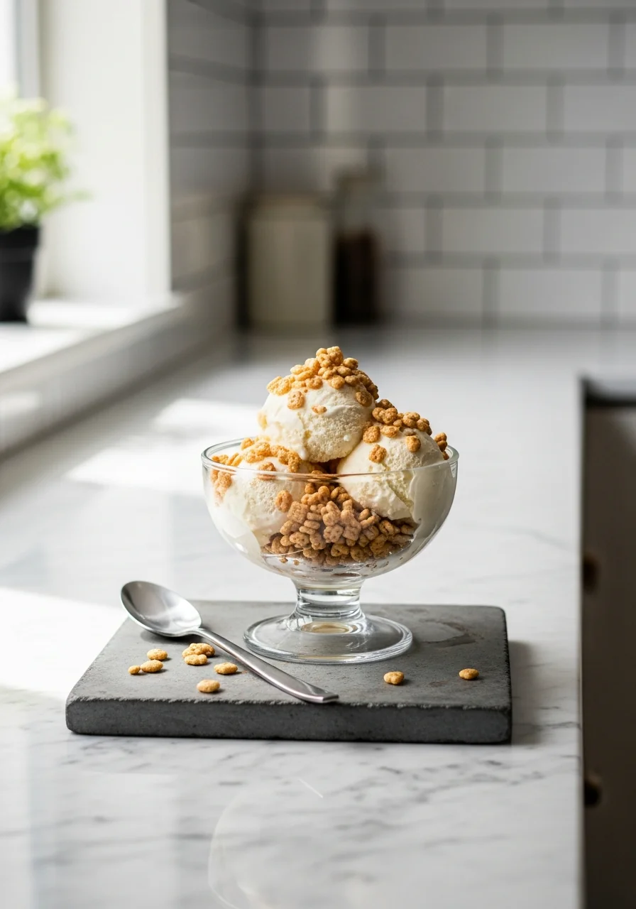 Krispie Ice Cream Dessert