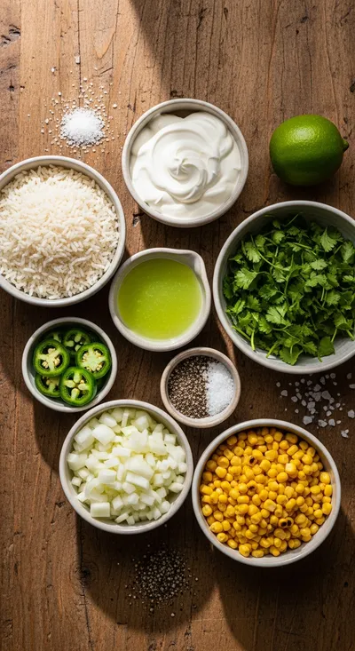 Mexican Sour Cream Rice - cooking process