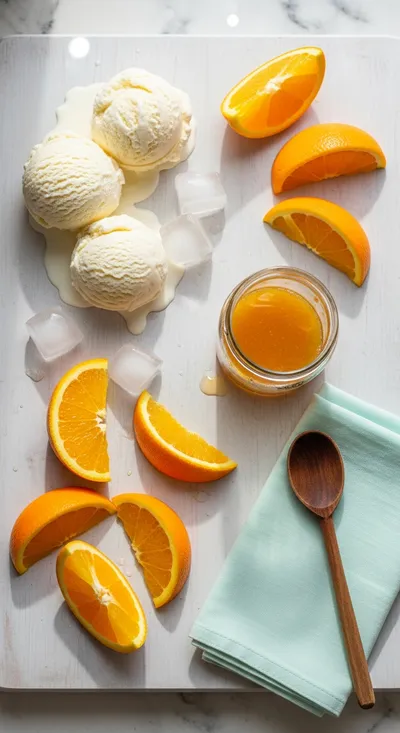 Orange Creamsicle Milkshake - cooking process